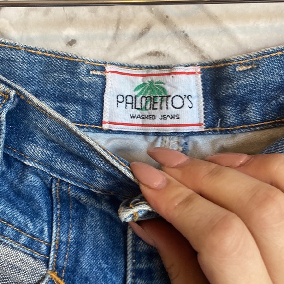 Vintage palmettos 80s high waisted baggy jeans - Picture 3 of 5